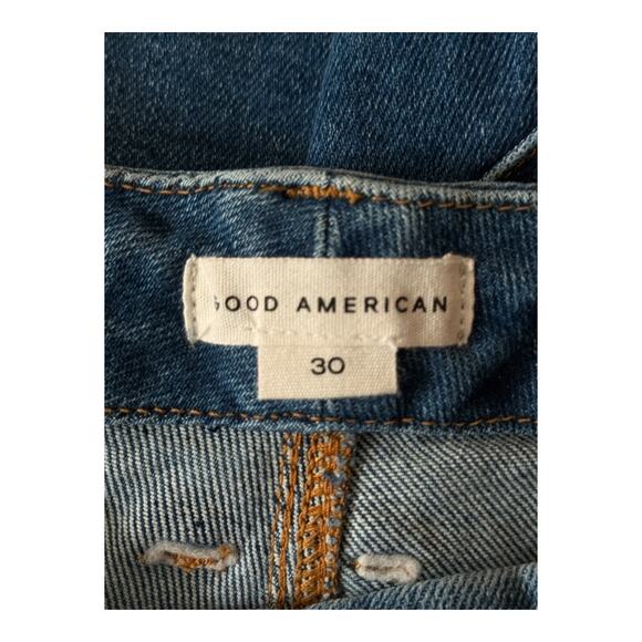 Good American jeans GLST382T Good Legs straight denim blue plus size 24 - Picture 4 of 6